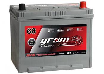Akumulator GROM EFB START&STOP 68Ah 730A Japan Prawy Plus DT