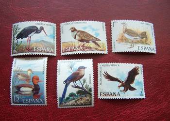 Hiszpania 1973 MNH Mi. 2029/34 Fauna Ptaki  a