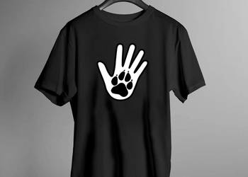 PRZYBIJ ŁAPĘ - koszulka charytatywna, t-shirt z nadrukiem