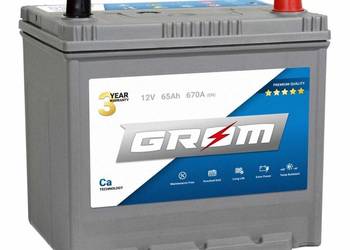 Akumulator Grom Premium 65Ah 670A EN Japan prawy plus