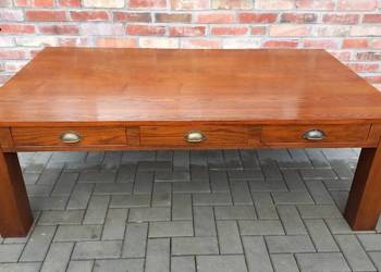 Stolik kawowy drewniany duży Ława z szufladami (782)