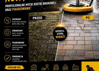 Mycie/Czyszczenie ciśnieniowe / Piaskowanie kostki brukowej Kielce okolice