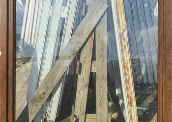 OKNA KacprzaK 137X141 OKNO Używane Plastikowe PCV Brąz