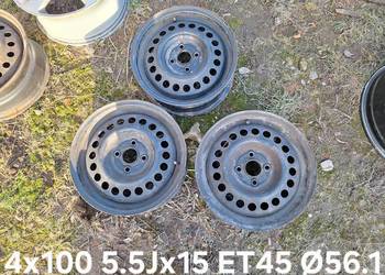 Felga stalowa 4x100 5.5Jx15 ET45 Ø56.1 HONDA MINI MITSUBISHI koło