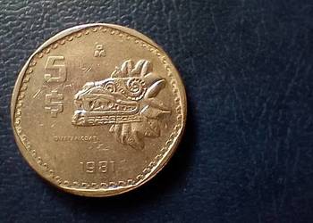 Stare monety 5 peso 1981 Meksyk