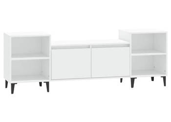 Szafka pod TV biała 80x36x50 cm materiał drewnopochodny WM-821196