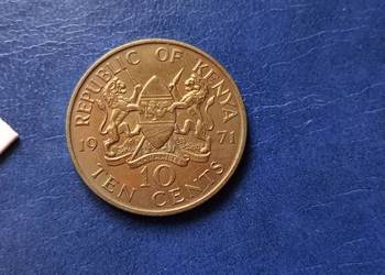 Stare monety 10 cent 1971 Kenia