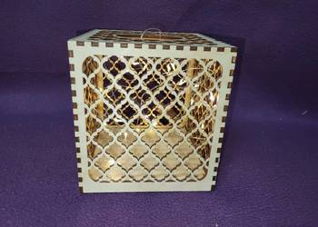 Unikat ! Drewniana lampka LED – wyjątkowy klimat vintage