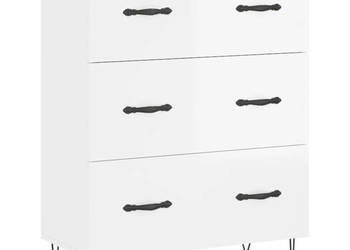 Szafka biała połysk 695x34x90 cm materiał drewnopochodny WM-827846