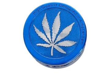 Niebieski Grinder Młynek do Tytoniu Crusher Metalowy Chillout Smoke