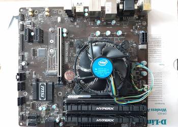 Płyta B250M Pro-hdv procesor Intel 4560 16gb ddr4 100% sprawne