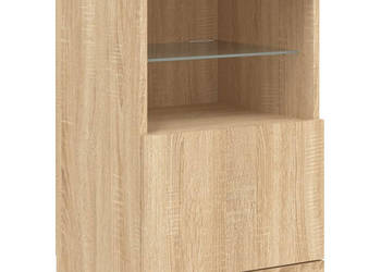 Szafka z oświetleniem LED dąb sonoma 41x37x67 cm WM-836681