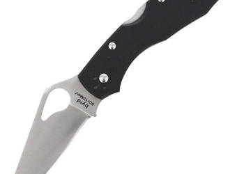 Nóż składany Spyderco Byrd Meadowlark 2 G-10 Black, Plain (BY04GP2)