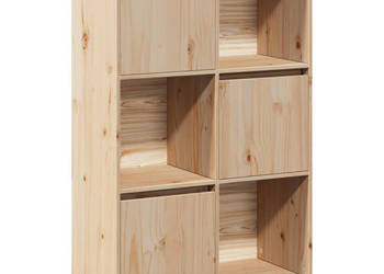 Szafka 74x35x117 cm lite drewno sosnowe WM-814364