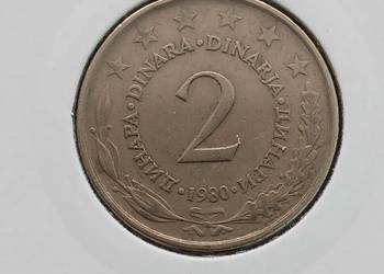 2 Dinary Jugosławia 1980 r.