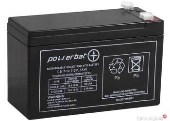 Akumulator żelowy POWERBAT CB 7-12 12V 7Ah