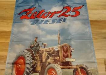 Baner plakat materiałowy 90x60cm Zetor Ursus Claas Kubota