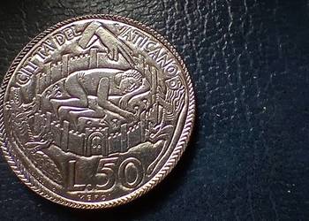 Stare monety 50 lir 1975 Rok Święty Watykan
