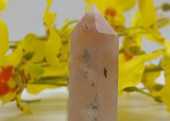 Naturalny Agat obelisk stożek stojący 46mm #47