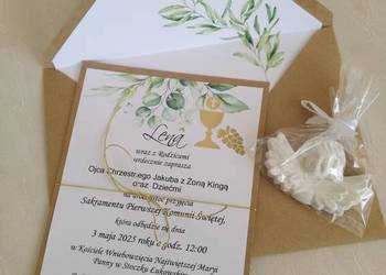 Zaproszenia na chrzest, komunię,