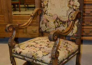 fotel holenderski . gobelin