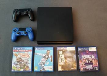 OKAZJA PILNIE! PS4 Slim 500 GB, 2 Pady Oryginalne + 51 GIER NA WŁASNOŚĆ.