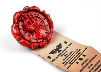 Seal Of Imperial Fists | 8 cm | Metal Żywica | Przypinka | Warhammer 40k