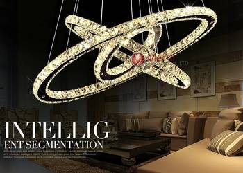 Żyrandol kryształowy led ring 60/40/20 47% rabat