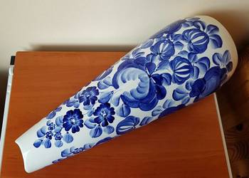 Duży wazon Włocławek nr 466 (ok. 46,5 cm), Jan Sowiński, fajans PRL