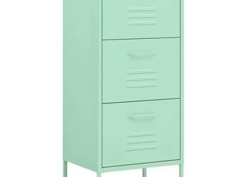 vidaXL Szafka, miętowa, 42,5x35x101,5 cm, stalowa(SKU:336185)