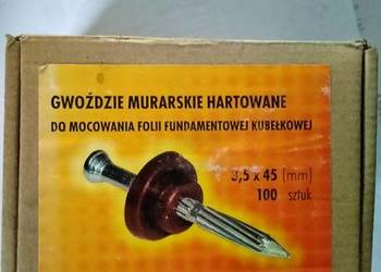 Gwożdzie hartowane ocynkowane do onduliny 3,5x45 100szt