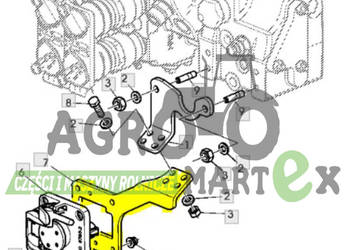 L170753 UCHWYT WSPORNIK ISOBUS JD
