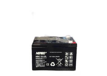 Akumulator NERBO AGM 12V 15Ah L+ NBC 15-12L