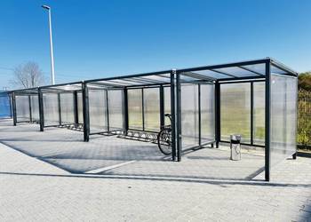 Wiata rowerowa 4x2 poliwęglan (16)