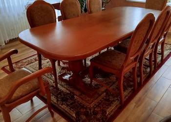 Duży stół rozkładany plusk krzesła komplet