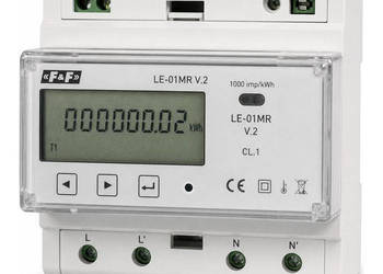 1-fazowy wskaźnik zużycia energii LE-01MR V.2