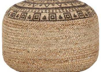 vidaXL Ręcznie robiony puf, brązowy, 45 x 30 cm, juta(248088)