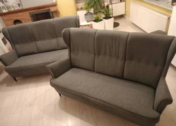 2 Sofy 3 osobowe Nordvalla ciemnoszary