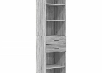 Wysoka szafka szary dąb sonoma 45x425x185 cm WM-3281453