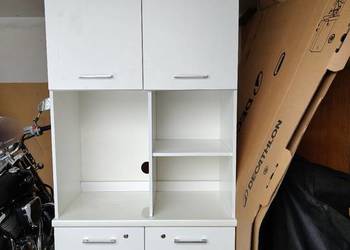 Biała szafa regał kuchenna biurowa
