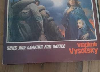 Płyta winylowa Władymira Wysockiego "synowie idą na bój: