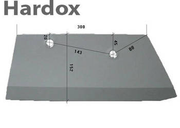 Lemiesz 300hektarów HARDOX 72632/P części do pługa OVERUM