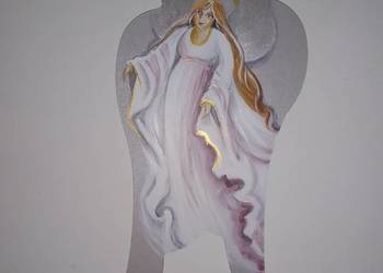 Anioł Stróż malowany ręcznie