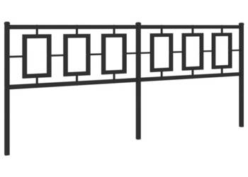 Metalowe wezgłowie czarne 200 cm WM-374279