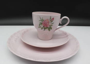 Zestaw Śniadaniowy Trio Hutschenreuther Porcelaine Rosé – Różowa Porcelana