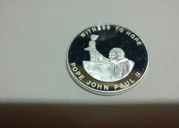 MONETA Zambia 1000 kwacha, 2003 Papież Jan Paweł II