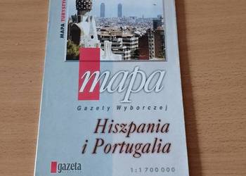 Mapa papierowa HISZPANIA i PORTUGALIA turystyczna, składana, zwiedzanie