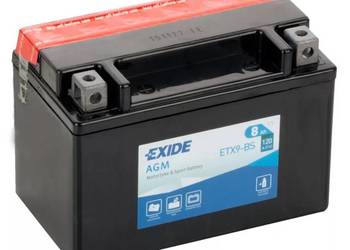 Akumulator motocyklowy 12V 8Ah 120A EXIDE ETX9-BS YTX9-BS