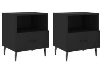 Szafki nocne 2 szt. czarne 40x35x475 cm WM-827471