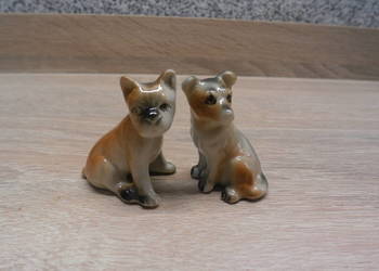 Figurki pieski 2szt. miniatury